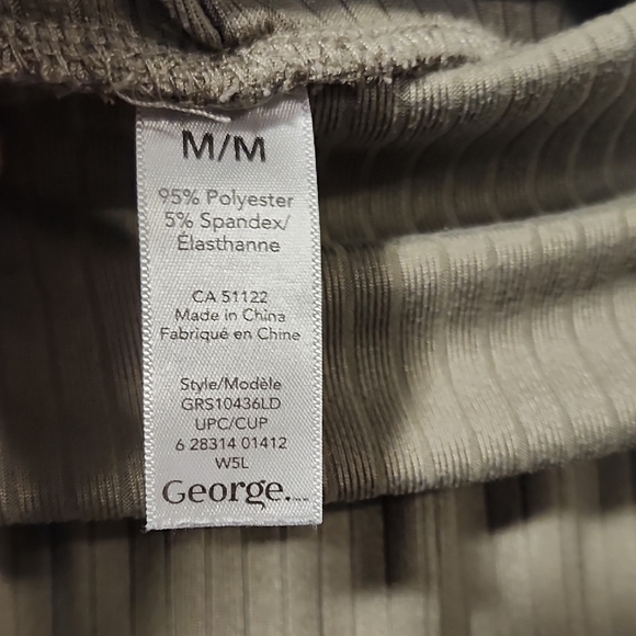 George Women's Ribbed Wide-Leg Pants - Picture 2 of 7